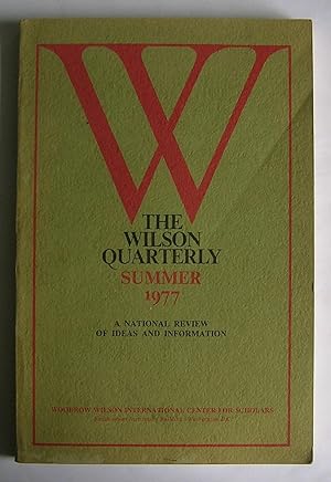 Bild des Verkufers fr The Wilson Quarterly. Summer 1977. zum Verkauf von Monkey House Books