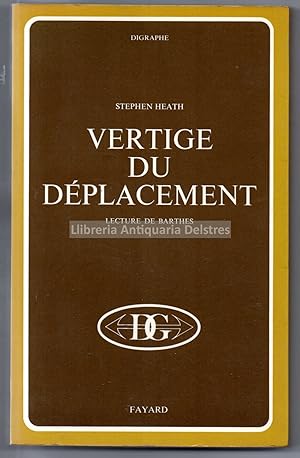 Bild des Verkufers fr Vertige du dplacement. Lecture de Barthes. zum Verkauf von Llibreria Antiquria Delstres