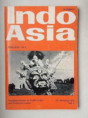 Immagine del venditore per IndoAsia (Indo-Asia) 20. Jahrgang, Heft 3, 1978 venduto da Bildungsbuch
