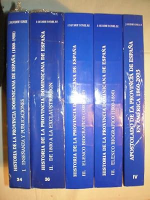 Historia de la Provincia Dominicana de España (6 Volúmenes)