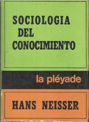 Seller image for SOCIOLOGA DEL CONOCIMIENTO. for sale by Librera Cajn Desastre