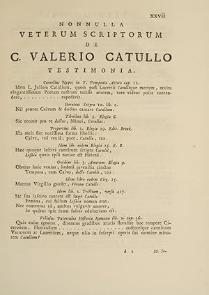 C. Valerius Catullus Veronensis;: CATULLUS, Caius Valerius; VOLPI, Gian Antonio (editor)