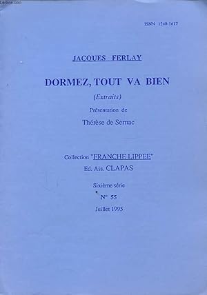 Seller image for DORMEZ TOUT VA BIEN for sale by Le-Livre