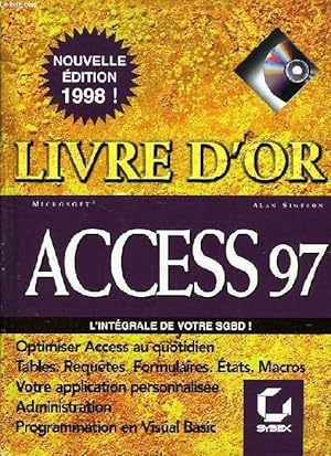 Bild des Verkufers fr ACCESS 97 POUR WINDOWS 95, LIVRE D'OR zum Verkauf von Le-Livre