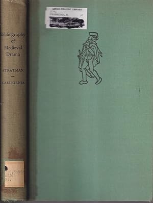 Imagen del vendedor de Bibliography Of Medieval Drama a la venta por Jonathan Grobe Books