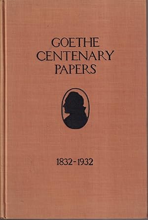 Seller image for Goethe Centenary Papers for sale by Jonathan Grobe Books