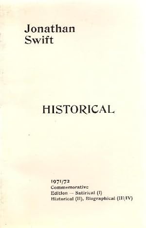 Jonathan Swift II Historical Writings Commemmorative Series Vol II