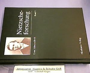 Immagine del venditore per Nietzscheforschung. (= Eine Jahresschrift, Band 1). venduto da Antiquariat Andree Schulte