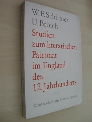 Studien zum literarischen Patronat im England des 12. Jahrhunderts.