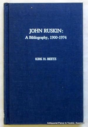 Immagine del venditore per John Ruskin: A Bibliography, 1900-1974. Metuchen u. London, Scarecrow Press, 1976. 1 Bl., VIII, 113 S. Or.-Lwd.; leicht stockfleckig. (Scarecrow Author Bibliographies, 28). (ISBN 0810809389). venduto da Jrgen Patzer