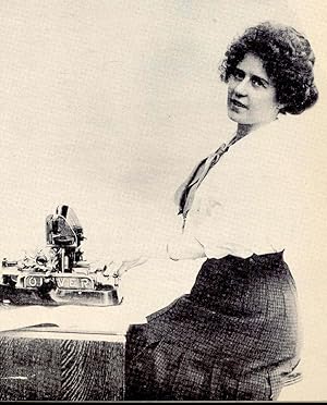 Immagine del venditore per The wonderful writing machine. [Girl in the office -- The wonderful writing machine -- Burt's necessity -- By Jingo! It prints -- The 1881 Revolution -- Inventors are never satisfied -- Salesmen and thieves -- Race against time -- No longer funny -- Portables by parachute -- Adjuster at work -- Quality counts] venduto da Joseph Valles - Books