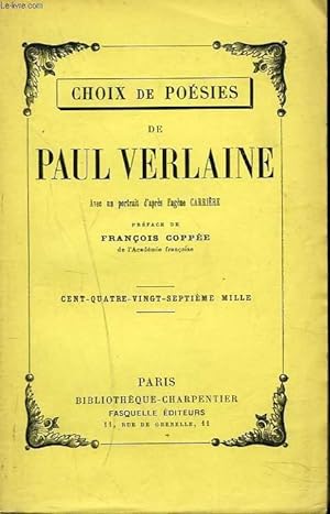 Bild des Verkufers fr CHOIX DE POESIES. zum Verkauf von Le-Livre