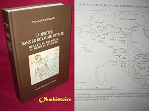 La justice dans le royaume d'Italie de la fin du VIIIe siècle au début du XIe siècle