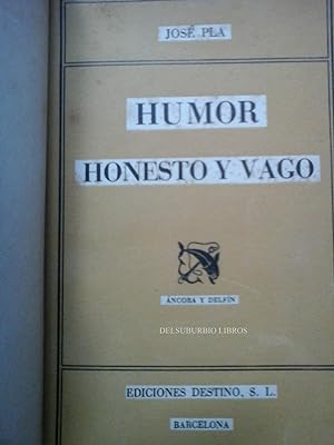HUMOR HONESTO Y VAGO