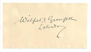 Wilfred Grenfell Autograph / signature.