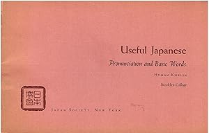 Image du vendeur pour Useful Japanese - Pronunciation and Basic Words mis en vente par Manian Enterprises