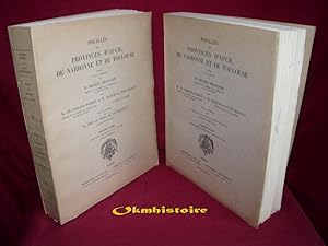 Bild des Verkufers fr Pouills de la province de Auch , Narbonne et Toulouse . Tome X de la collection . 2 volumes /2 : 1re et 2me parties [ Recueil des historiens de la France ] zum Verkauf von Okmhistoire