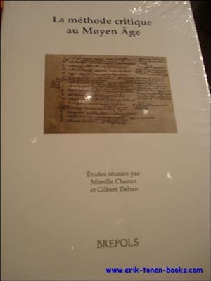 Immagine del venditore per methode critique au Moyen Age. Etudes reunies, venduto da BOOKSELLER  -  ERIK TONEN  BOOKS