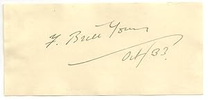 F. Brett Young: Autograph / signature, dated Oct/33.