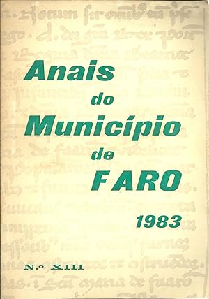 ANAIS DO MUNICÍPIO DE FARO Nº XIII - 1983