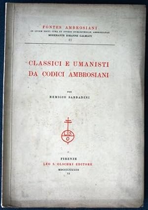 Classici e Umanisti da Codici Ambrosiani