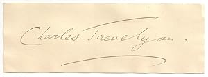 Charles Trevelyan: Autograph / Signature.