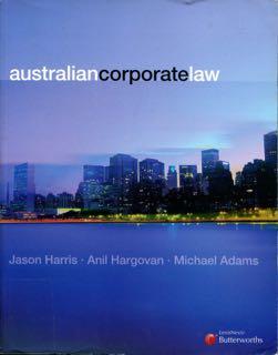 Seller image for Australian Corporate Law. for sale by Lost and Found Books