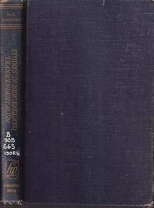 Seller image for Studies In New England Transcendentalism for sale by Jonathan Grobe Books