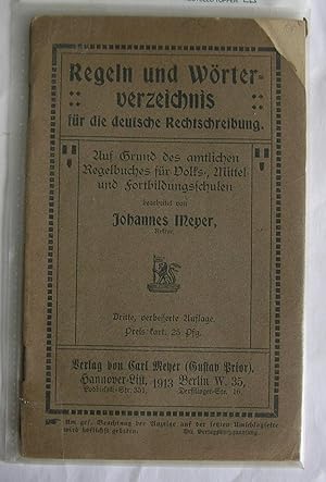 Immagine del venditore per Regeln und Worterverzeichnis fur die deutsche Rechtschreibung. venduto da Monkey House Books