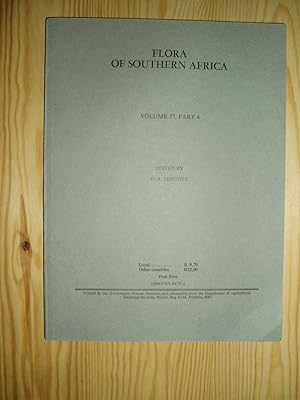 Image du vendeur pour Flora of Southern Africa : Volume 27, Part 4 mis en vente par Expatriate Bookshop of Denmark