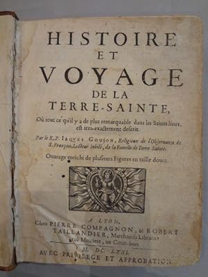 Histoire et Voyage de la Terre-Sainte, Où tout ce qu?il y a de plus remarquable dans les Saints l...