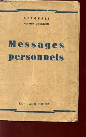 Seller image for MESSAGES PERSONNELS. for sale by Le-Livre