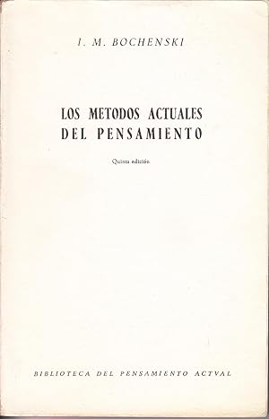 LOS METODOS ACTUALES DEL PENSAMIENTO