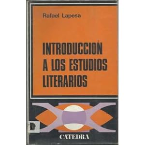 Imagen del vendedor de Introducci�n a los estudios literarios a la venta por Librer�a Caj�n Desastre