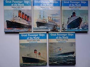 Imagen del vendedor de Great Passenger Ships of the World. Vol. 1: 1858-1912. Vol. 2: 1913-1923. Vol. 3: 1924-1935. Vol. 4: 1936-1950. Vol. 5: 1951-1976. a la venta por Antiquariaat De Boekenbeurs