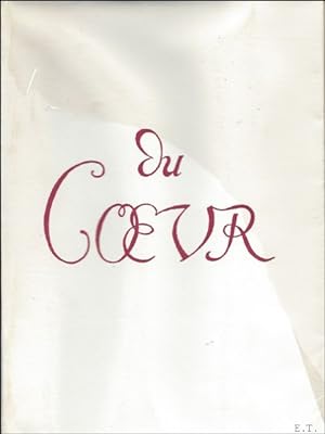 Bild des Verkufers fr DU COEUR. ( numerote). zum Verkauf von BOOKSELLER  -  ERIK TONEN  BOOKS