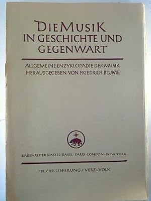 Die Musik in Geschichte und Gegenwart (MGG). - 128./129. Lfg.: Verz - Volk.