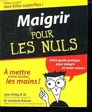 Seller image for MAIGRIR POUR LES NULS. for sale by Le-Livre