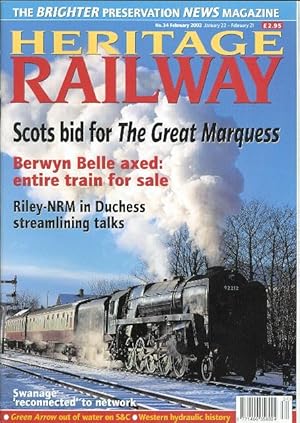 Seller image for HERITAGE RAILWAY. NO. 34. FEBRUARY 2002. for sale by Capricorn Books