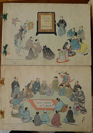 Fables choisies de J.-P. Claris de Florian. Illustrées par des artistes japonais sous la directio...