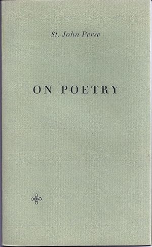 Seller image for ON POETRY for sale by Charles Agvent,   est. 1987,  ABAA, ILAB