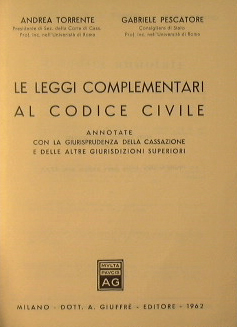 Le leggi complementari al codice civile