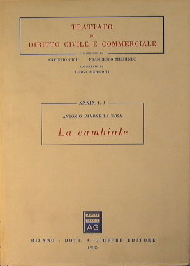 Bild des Verkufers fr La Cambiale zum Verkauf von Antica Libreria Srl