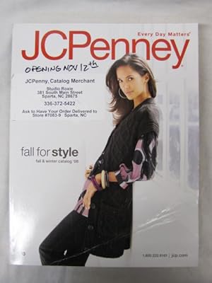 Seller image for J C Penney Fall and Winter Catalog 2008 for sale by Princeton Antiques Bookshop