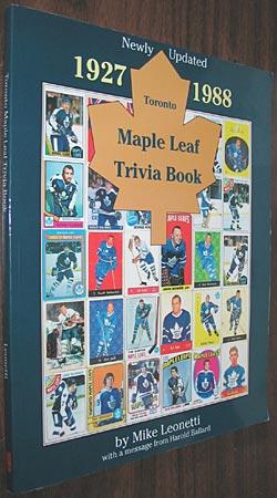 Imagen del vendedor de Toronto Maple Leaf Trivia Book 1927 - 1988 Newly Updated a la venta por Alex Simpson