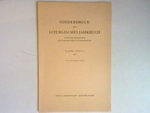 Imagen del vendedor de Das Gebet fr die Snder - ber die Teilnahme der Gemeinde am Busakrament. - Sonderdruck aus Liturgisches Jahrbuch (22.Jahr - Heft 3-4) 1972. Vierteljahreshefte fr Fragen des Gottesdienstes; a la venta por books4less (Versandantiquariat Petra Gros GmbH & Co. KG)