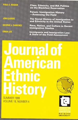 Journal of American Ethnic History: Summer 1999, Volume 18, Number 4