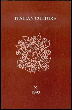 Imagen del vendedor de Italian Culture (Volume X, 1992) a la venta por Bookmarc's