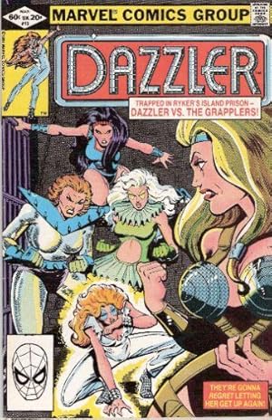 Dazzler Issue # 13, Trapped in Rykers Island Prison - Dazzler vs. The Grapplers