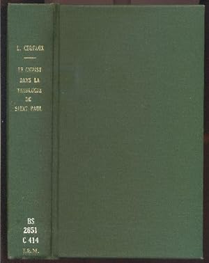 Le Christ dans la théologie de saint Paul